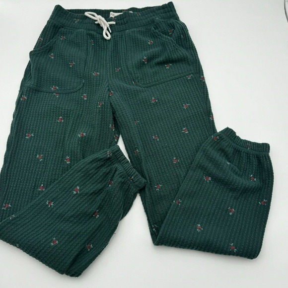 Floral Green Lounge Pants - Picture 8 of 11